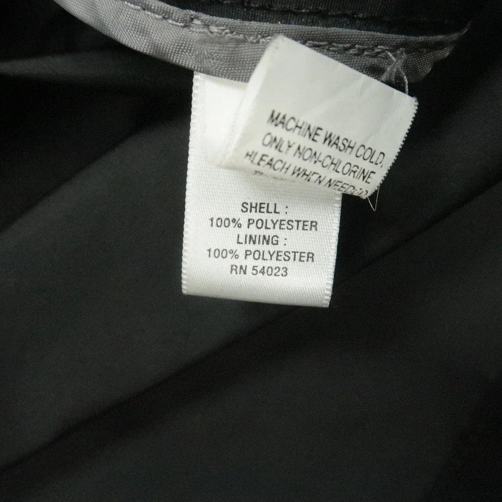 Banana Republic Jacket Mens Large Black‎ ST Nylon Moto Lined Full Zip